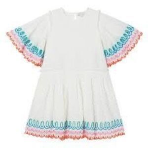 NWT Stella McCartney Kids scalloped cotton dress Size 5